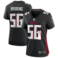 Keith Brooking Atlanta Falcons Women's Game Retired Player Jersey - Black Jerseys