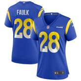 Marshall Faulk Los Angeles Rams Women's Game Retired Player Jersey - Royal Jerseys