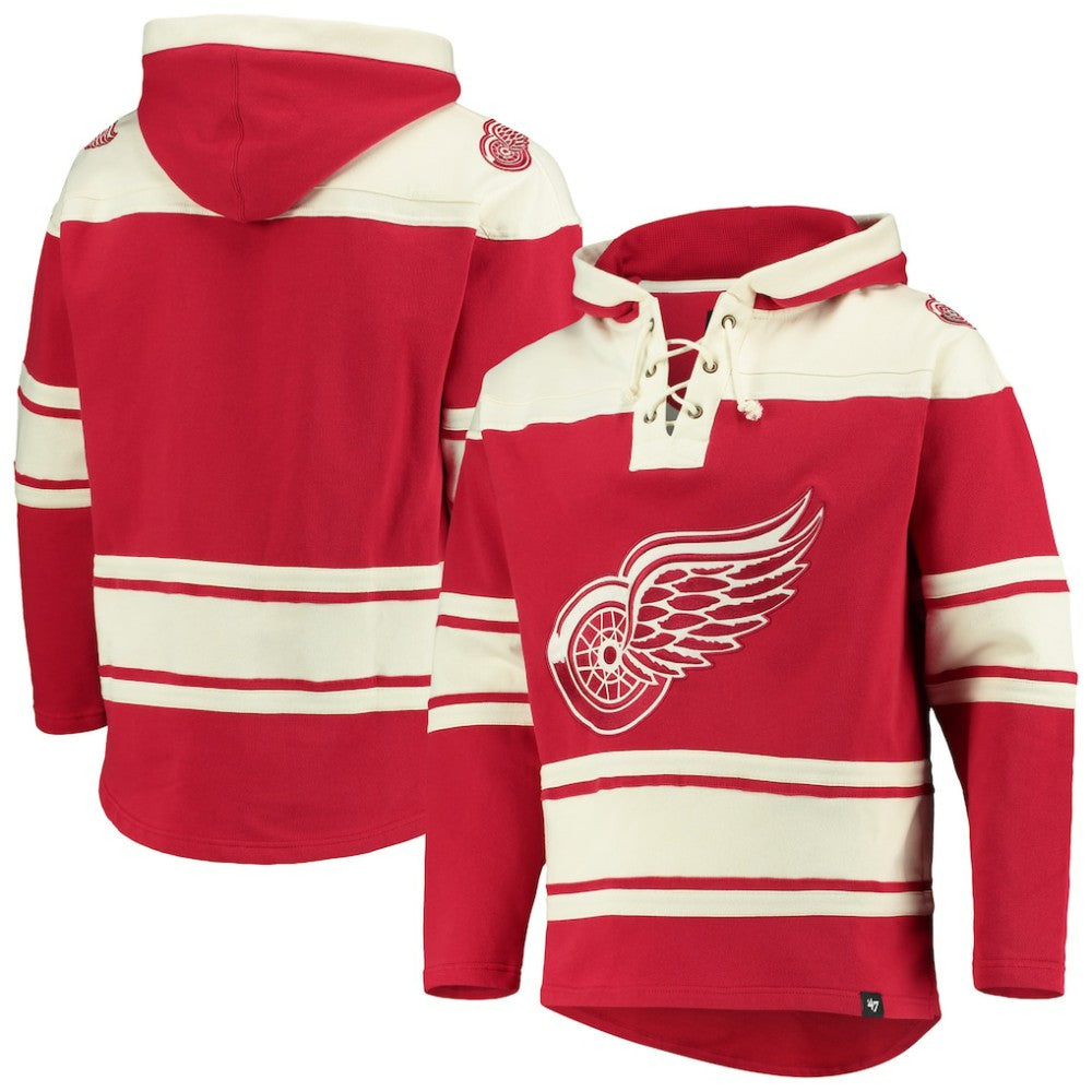 Detroit Red Wings '47 Superior Lacer Hoodie - Red | US 3996202