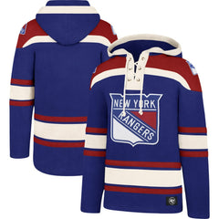 New York Rangers '47 Superior Lacer Hoodie - Blue | US 3996205