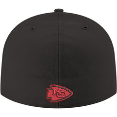 Kansas City Chiefs New Era Omaha 59FIFTY Fitted Hat - Black Hats