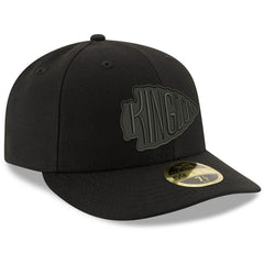 Kansas City Chiefs New Era Alternate Logo Black on Black Low Profile 59FIFTY II Fitted Hat - Black Hats