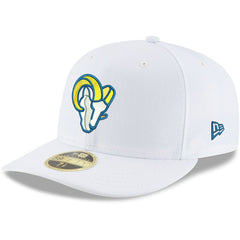 Los Angeles Rams New Era Omaha Low Profile 59FIFTY Fitted Hat - White Hats