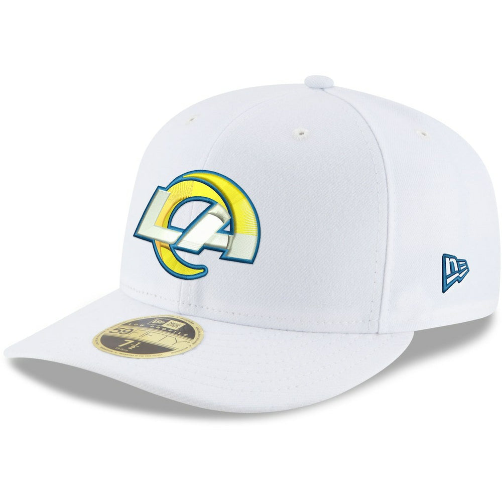 Los Angeles Rams New Era Omaha Low Profile 59FIFTY Fitted Hat - White Hats