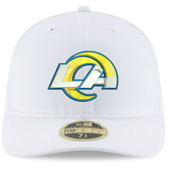 Los Angeles Rams New Era Omaha Low Profile 59FIFTY Fitted Hat - White Hats