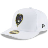 Baltimore Ravens New Era Omaha Low Profile 59FIFTY Fitted Hat - White Hats