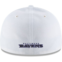 Baltimore Ravens New Era Omaha Low Profile 59FIFTY Fitted Hat - White Hats