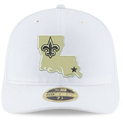 New Orleans Saints New Era Omaha Low Profile 59FIFTY Fitted Hat - White Hats
