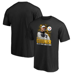 Bill Cowher Pittsburgh Steelers 2020 Pro Football Hall of Fame Inductee Coach Graphic T-Shirt - Black T-shirts