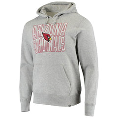Arizona Cardinals '47 Bevel Pullover Hoodie - Heathered Gray Hoodies
