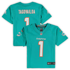 Tua Tagovailoa Miami Dolphins Preschool Game Jersey - Aqua Jerseys