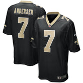 Morten Andersen New Orleans Saints Game Retired Player Jersey - Black Jerseys
