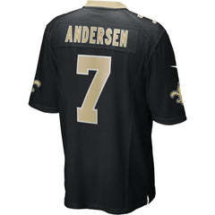 Morten Andersen New Orleans Saints Game Retired Player Jersey - Black Jerseys