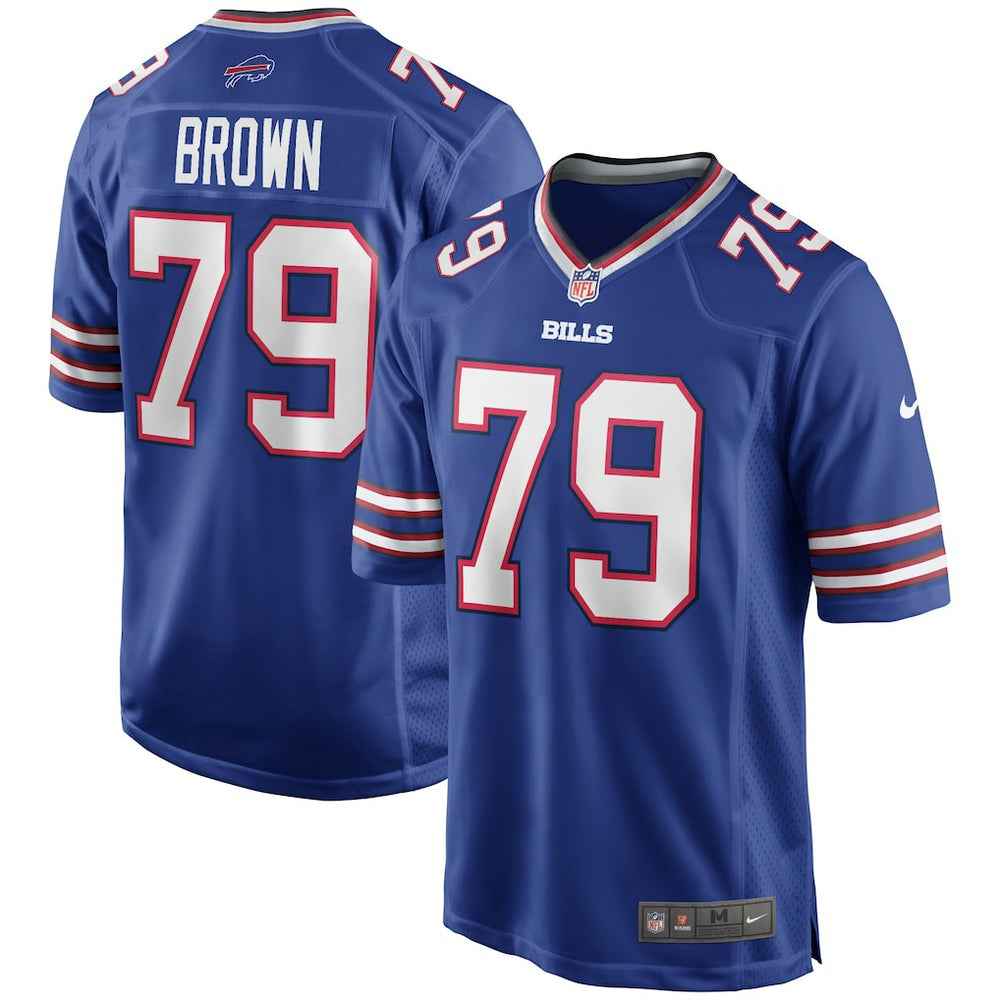 Ruben Brown Buffalo Bills Game Retired Player Jersey - Royal Jerseys