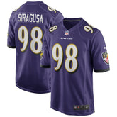 Tony Siragusa Baltimore Ravens Game Retired Player Jersey - Purple Jerseys