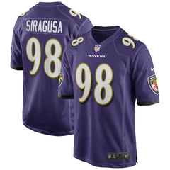 Tony Siragusa Baltimore Ravens Game Retired Player Jersey - Purple Jerseys