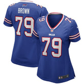 Ruben Brown Buffalo Bills Women's Game Retired Player Jersey - Royal Jerseys