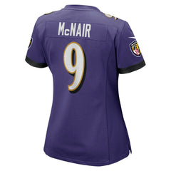 Steve McNair Baltimore Ravens Women's Game Retired Player Jersey - Purple Jerseys