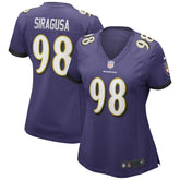 Tony Siragusa Baltimore Ravens Women's Game Retired Player Jersey - Purple Jerseys