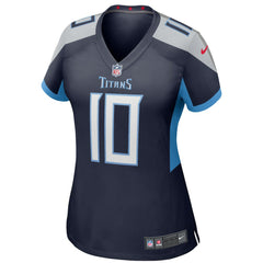 Vince Young Tennessee Titans Women's Game Retired Player Jersey - Navy Jerseys
