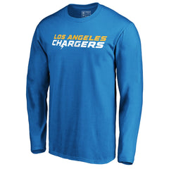 Los Angeles Chargers #1 Dad Long Sleeve Team Logo T-Shirt - Light Blue T-shirts
