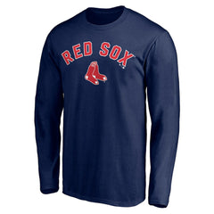 Boston Red Sox Personalized Winning Streak Name & Number Long Sleeve T-Shirt - Navy T-shirts