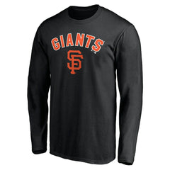 San Francisco Giants Personalized Winning Streak Name & Number Long Sleeve T-Shirt - Black T-shirts