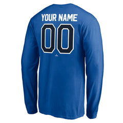 Toronto Blue Jays Personalized Winning Streak Name & Number Long Sleeve T-Shirt - Royal T-shirts
