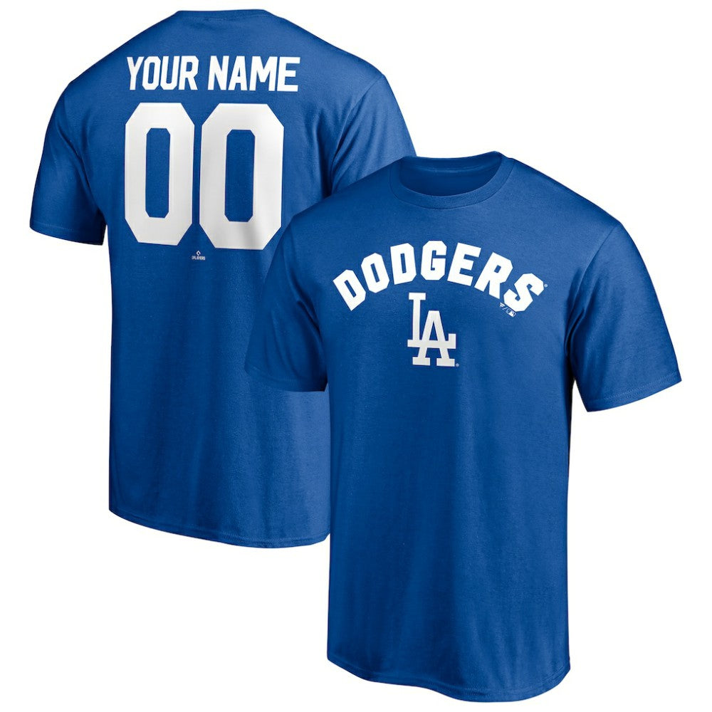 Los Angeles Dodgers Personalized Team Winning Streak Name & Number T-Shirt - Royal T-shirts