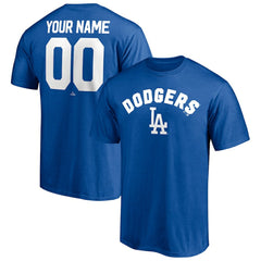 Los Angeles Dodgers Personalized Team Winning Streak Name & Number T-Shirt - Royal T-shirts