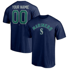 Seattle Mariners Personalized Team Winning Streak Name & Number T-Shirt - Navy T-shirts