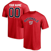 Washington Nationals Personalized Team Winning Streak Name & Number T-Shirt - Red T-shirts