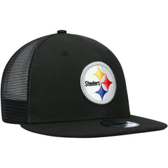 Pittsburgh Steelers New Era Shade Trucker 9FIFTY Snapback Hat - Black Hats