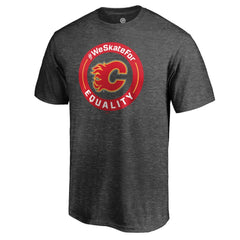 Calgary Flames #WeSkateFor T-Shirt - Heather Gray | US 4017798