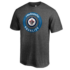 Winnipeg Jets #WeSkateFor T-Shirt - Heather Gray | US 4017810