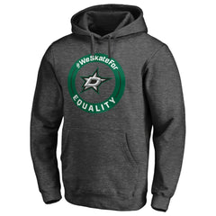 Dallas Stars #WeSkateFor Pullover Hoodie - Heather Gray | US 4017850