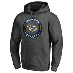 Nashville Predators #WeSkateFor Pullover Hoodie - Heather Gray | US 4017858