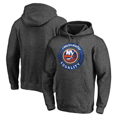 New York Islanders #WeSkateFor Pullover Hoodie - Heather Gray | US 4017860
