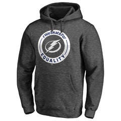 Tampa Bay Lightning #WeSkateFor Pullover Hoodie - Heather Gray | US 4017866