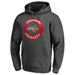 Washington Capitals #WeSkateFor Pullover Hoodie - Heather Gray | US 4017869