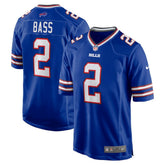 Tyler Bass Buffalo Bills Game Player Jersey - Royal Jerseys