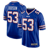 Tyrel Dodson Buffalo Bills Game Player Jersey - Royal Jerseys