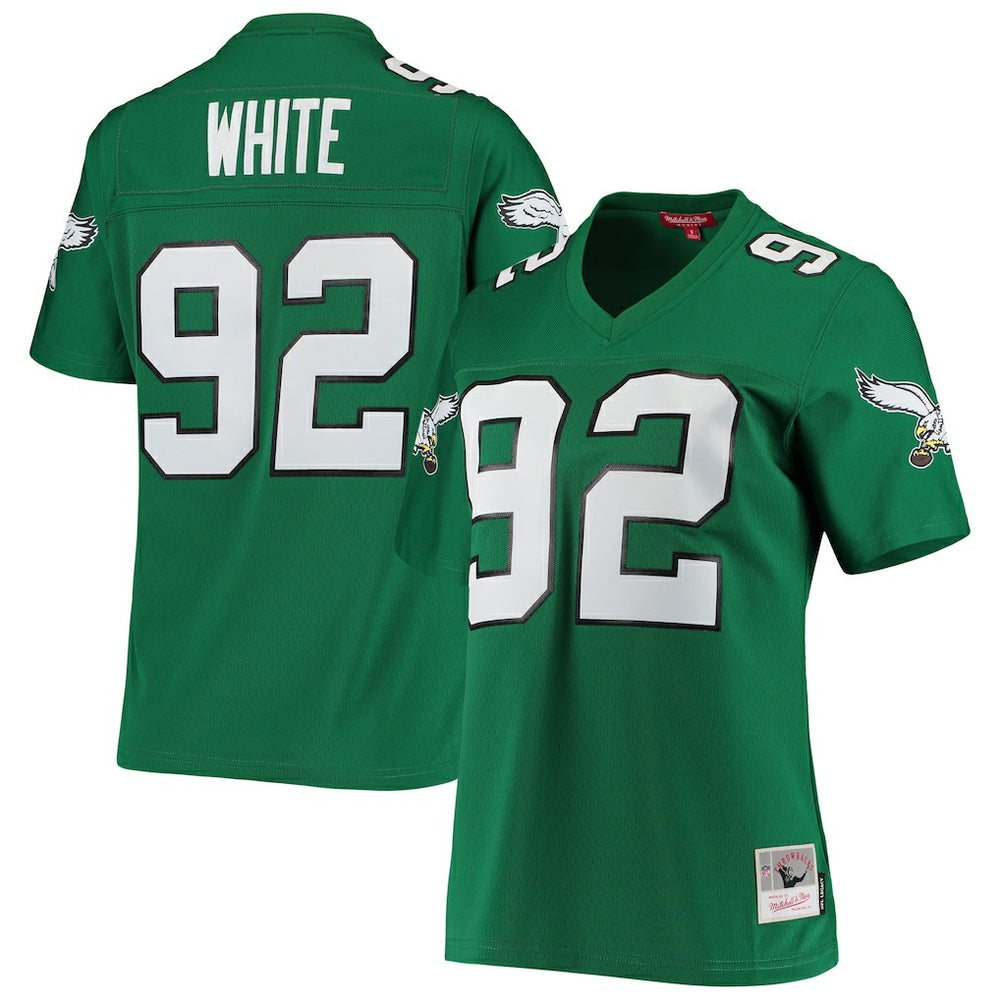Reggie White Philadelphia Eagles Women's 1990 Legacy Replica Jersey - Kelly Green Jerseys