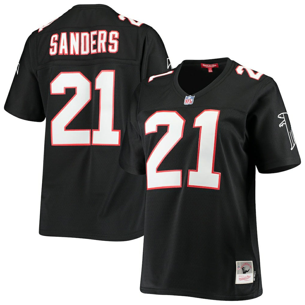 Deion Sanders Atlanta Falcons Women's Legacy Replica Team Jersey - Black Jerseys
