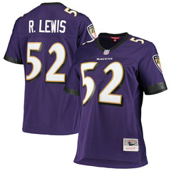 Ray Lewis Baltimore Ravens Women's Legacy Replica Team Jersey - Purple Jerseys