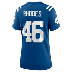 Luke Rhodes Indianapolis Colts Women's Game Jersey - Royal Jerseys