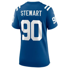 Grover Stewart Indianapolis Colts Women's Game Jersey - Royal Jerseys