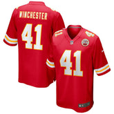 James Winchester Kansas City Chiefs Game Jersey - Red Jerseys