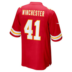 James Winchester Kansas City Chiefs Game Jersey - Red Jerseys