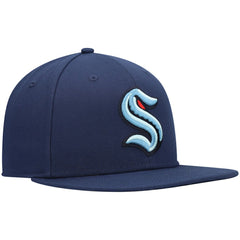 Seattle Kraken Fanatics Primary Logo Snapback Hat - Deep Sea Blue | US 4026677
